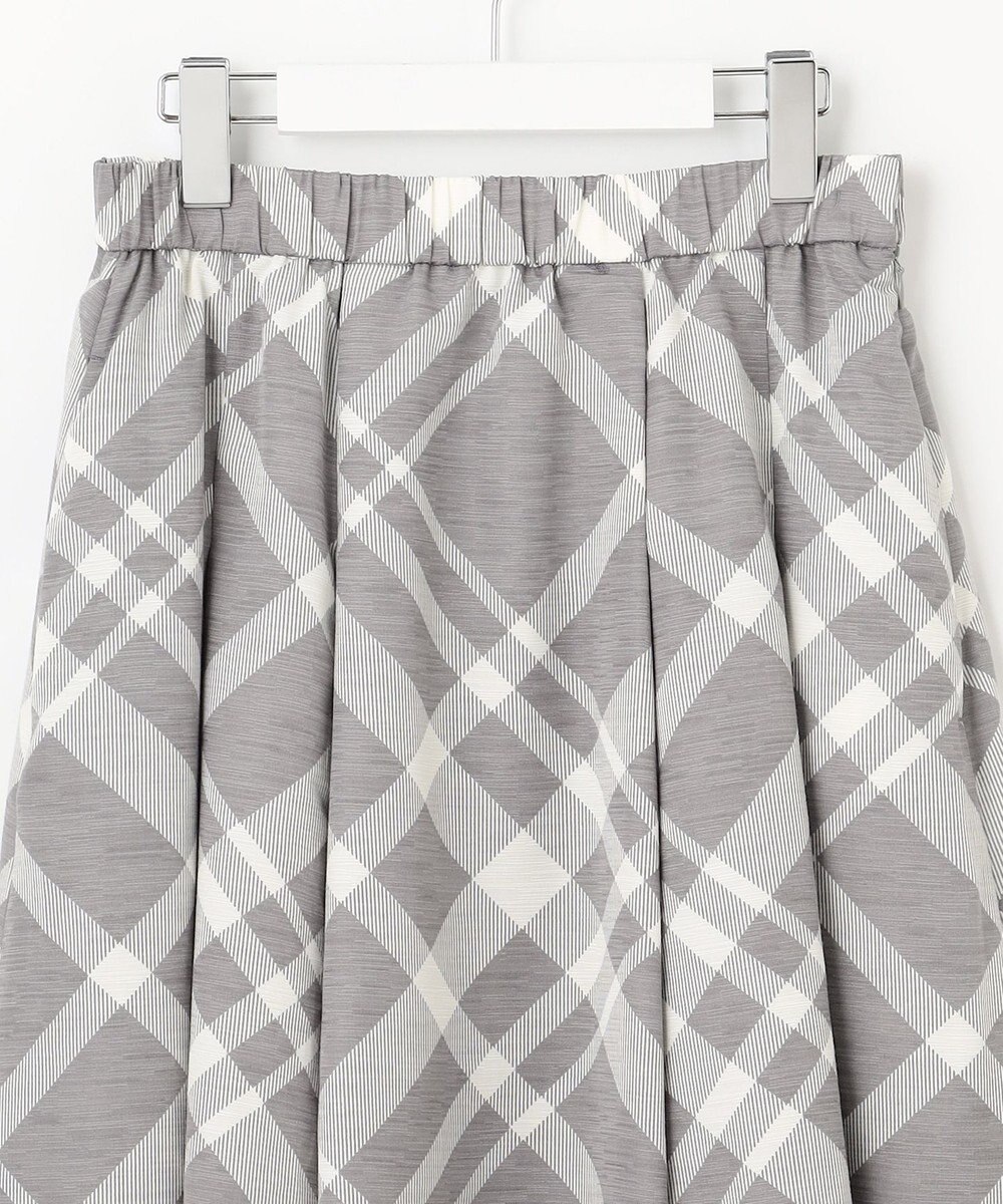 自由区 L 【洗える】スラブチェックプリント スカート 