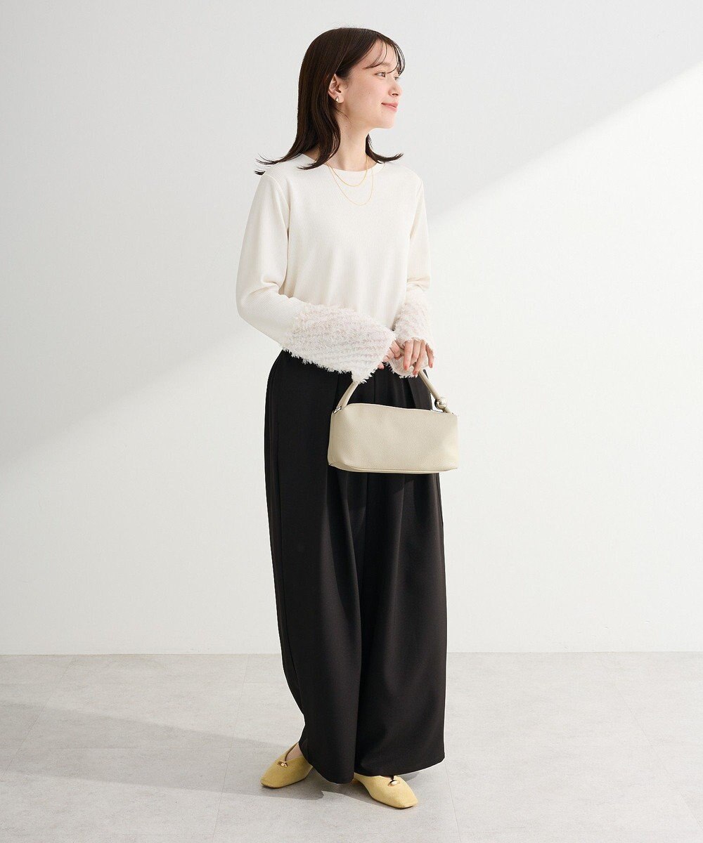 Green Parks デザインタックワイドパンツ 