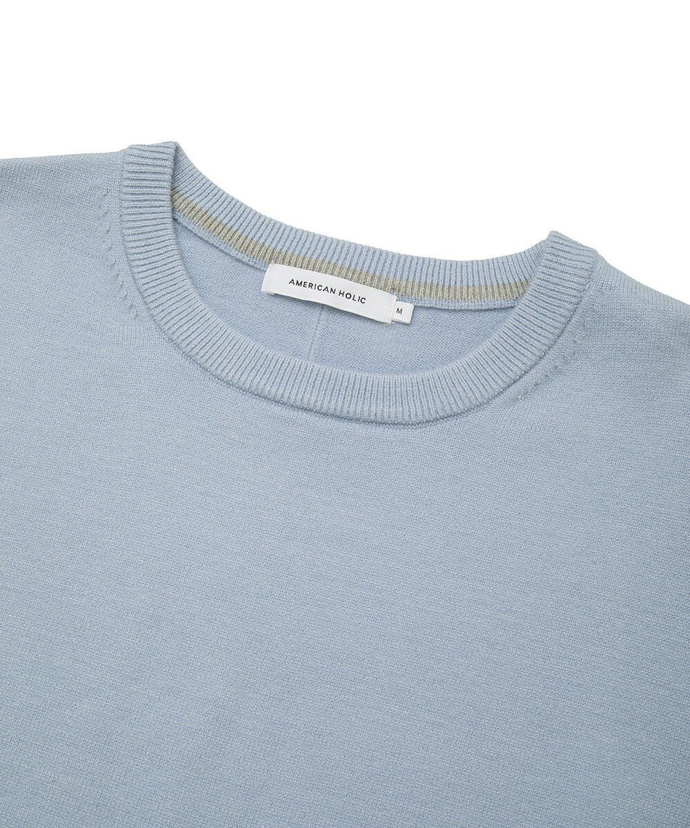 AMERICAN HOLIC バイパチクルーネックニットプルオーバー 