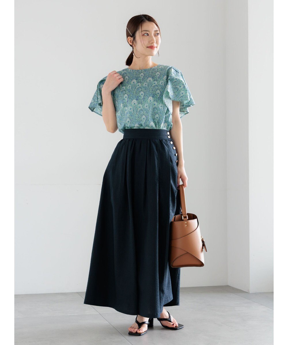 Te chichi 【LIBERTY FABRICS】フレアスリーブブラウス 