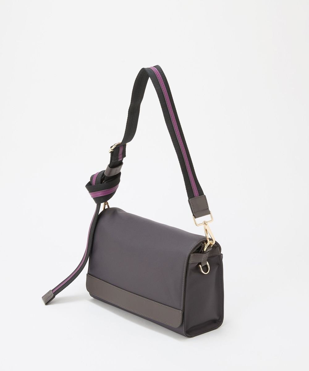 TOPKAPI 【TREASURE TOPKAPI】ナイロン ストライプ ベルト フラップ ショルダー バッグ 