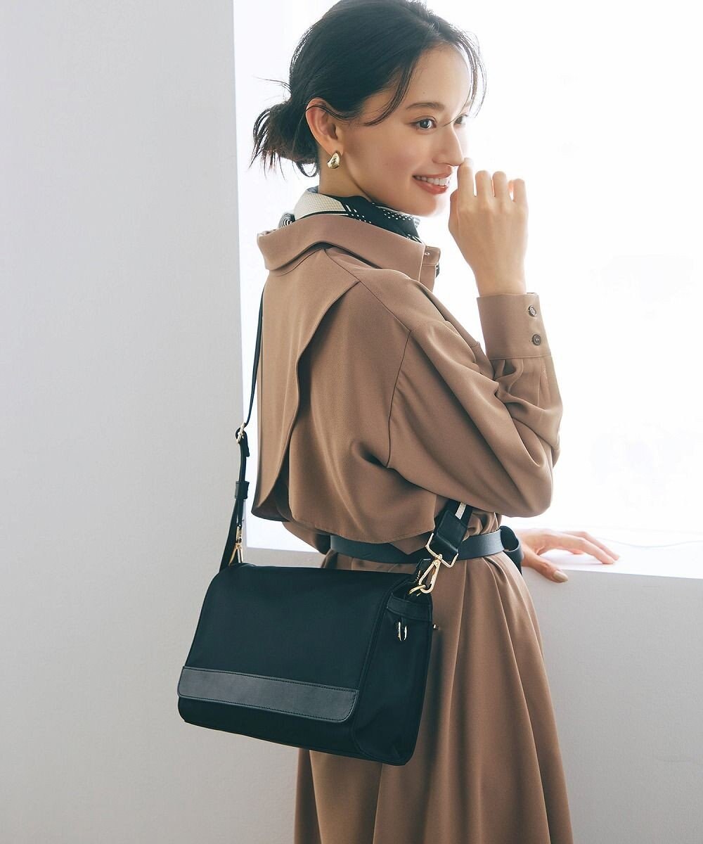 TOPKAPI 【TREASURE TOPKAPI】ナイロン ストライプ ベルト フラップ ショルダー バッグ 