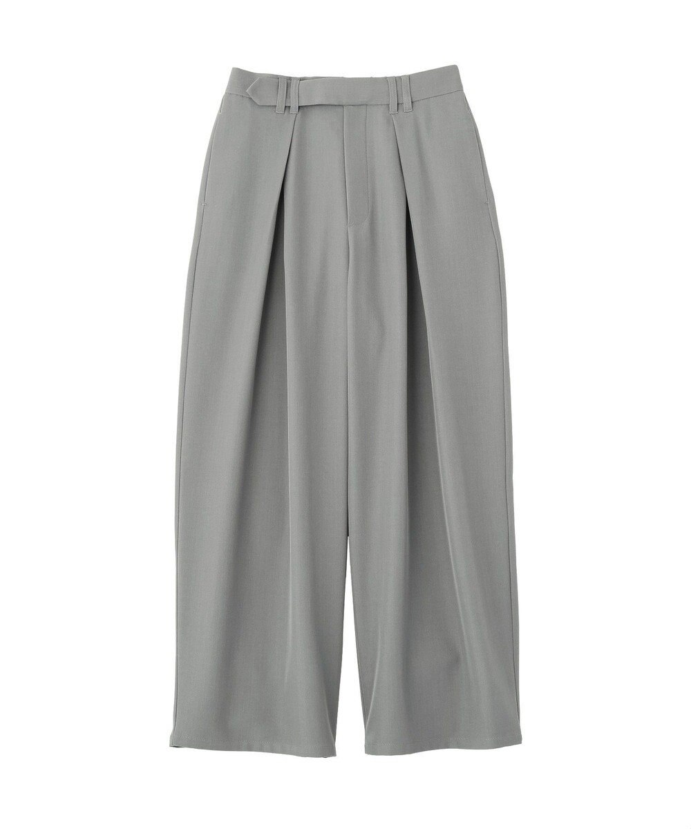 Green Parks デザインタックワイドパンツ 