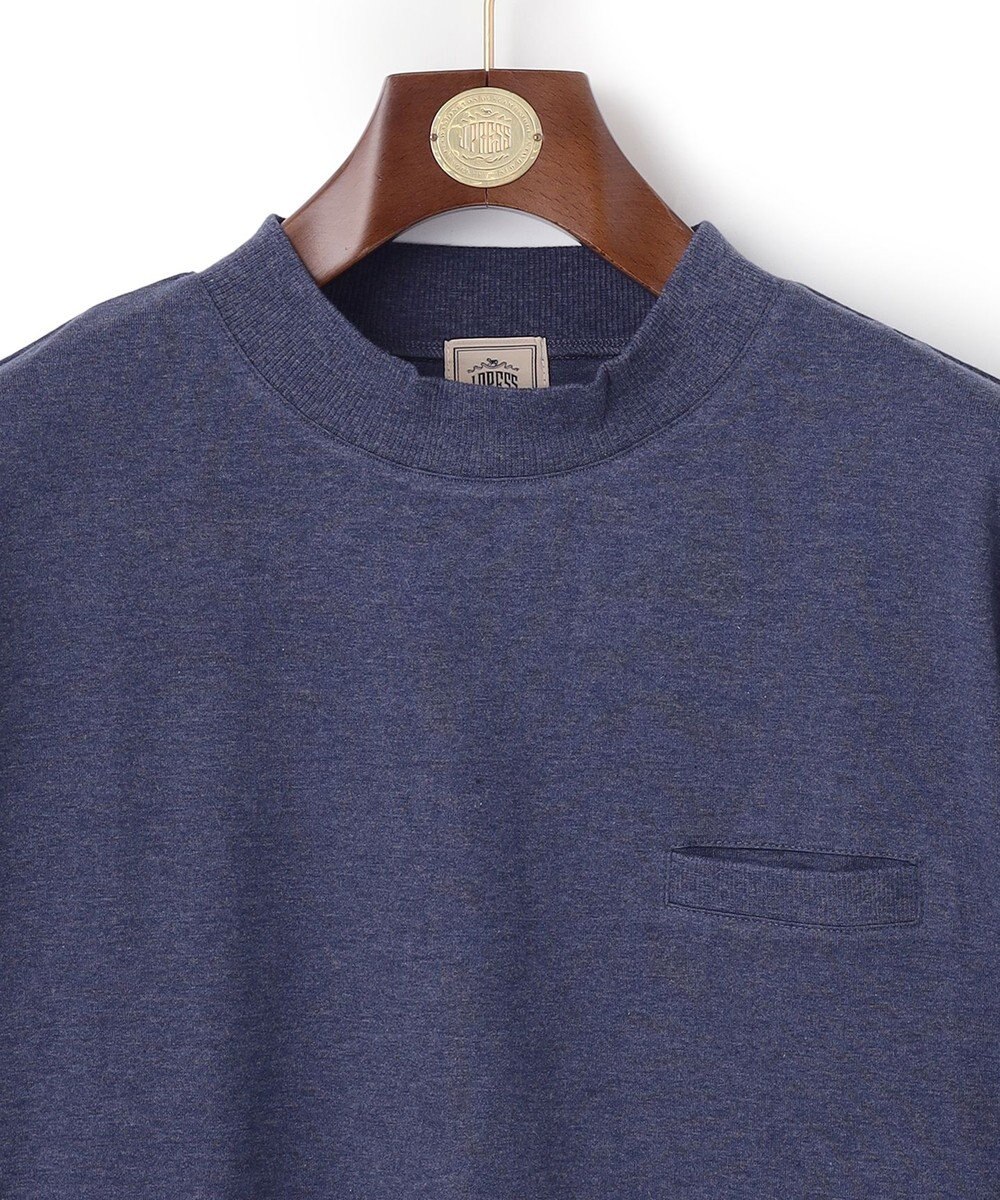 J.PRESS MEN カスリ モックネック Tシャツ 
