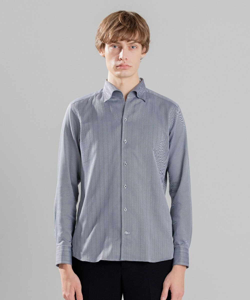 JOSEPH HOMME ツイルヘリンボンクレイジー　イタリアンカラー 