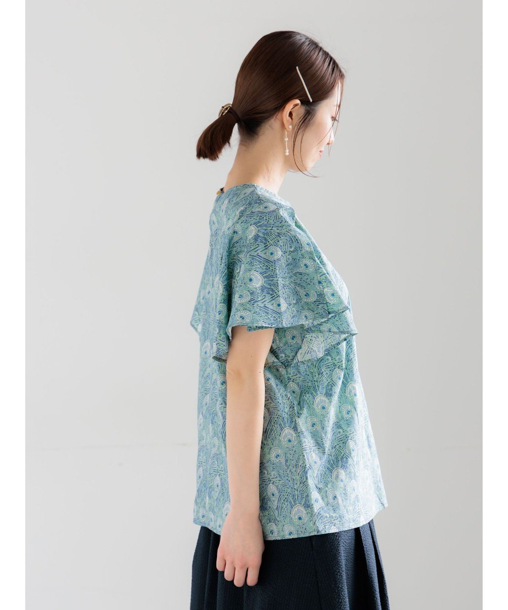 Te chichi 【LIBERTY FABRICS】フレアスリーブブラウス 