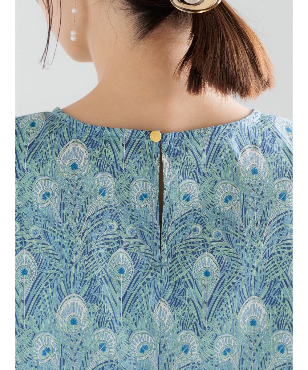 Te chichi 【LIBERTY FABRICS】フレアスリーブブラウス 