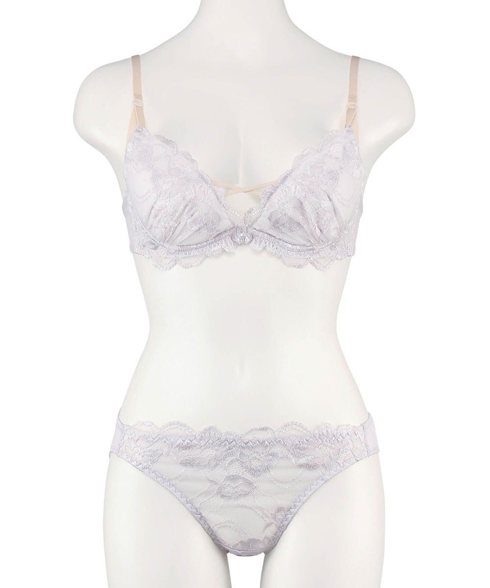 San-ai Resort（三愛水着楽園） 【WEB限定】【プチプラブラセット】純欲カラーヌーディーレーシーストリングブラ＆ショーツセット 【northerly】 