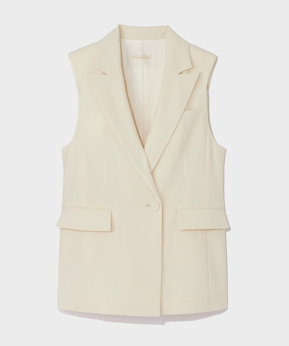 GRACE CONTINENTAL トリアセテーラードジレ 