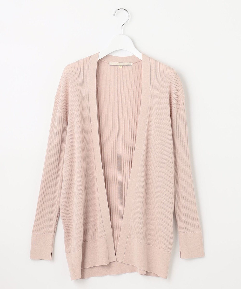 自由区 【洗える】ハイツイストコットンアセテート ニットカーディガン 