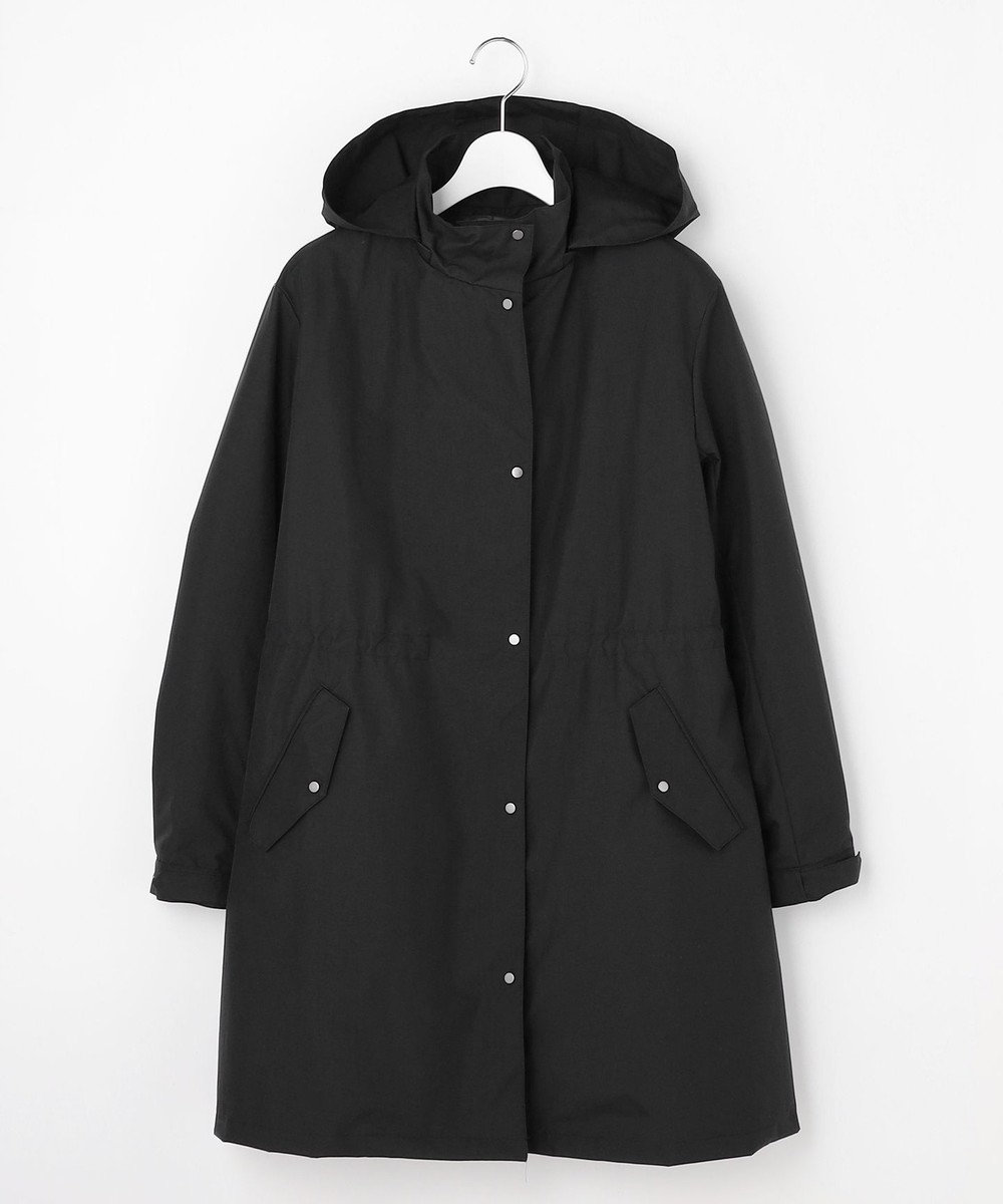 J.PRESS LADIES 【2way】スパンライクナイロンタッサー フーデッド コート 