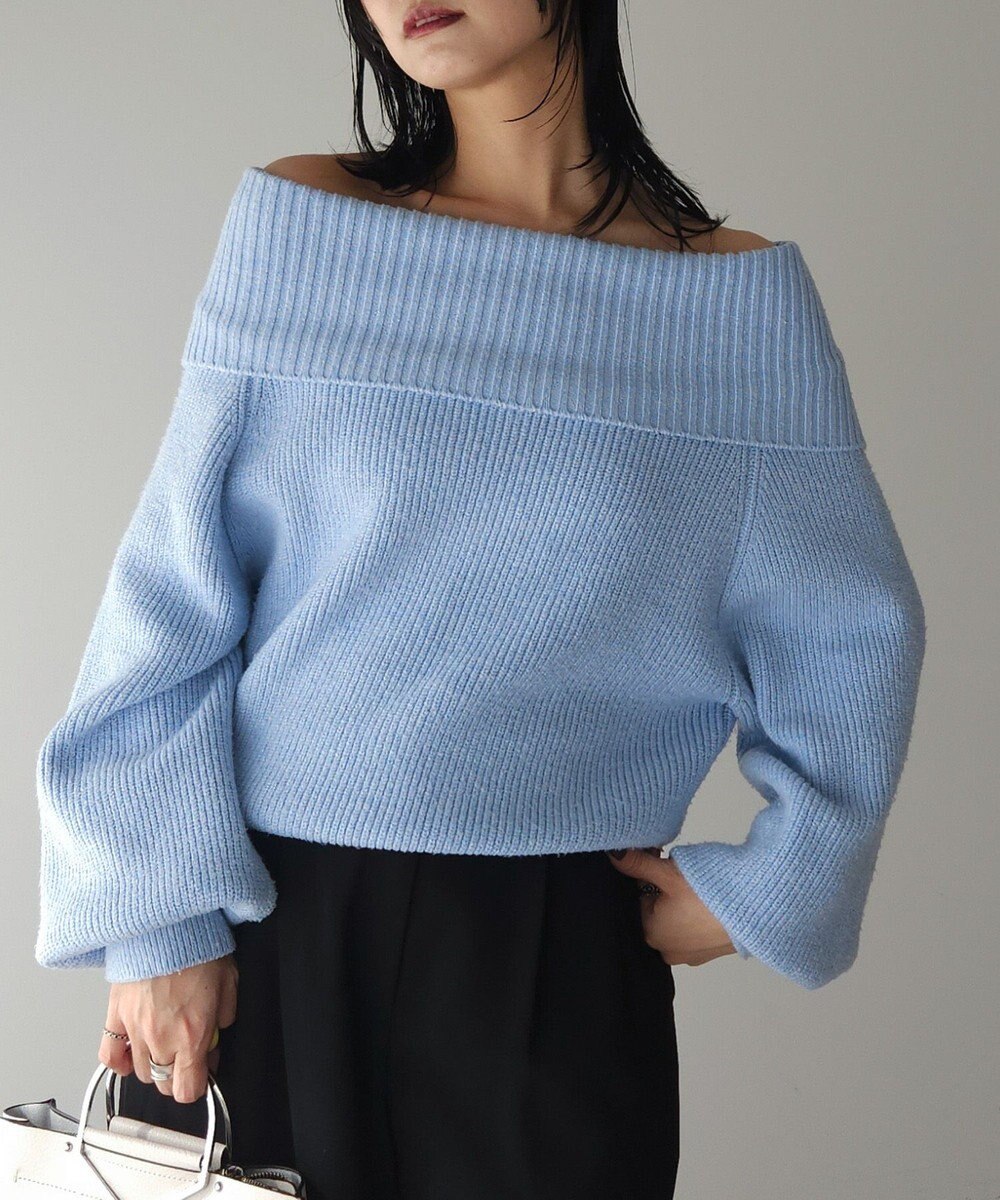 Green Parks オフショルダーニット 