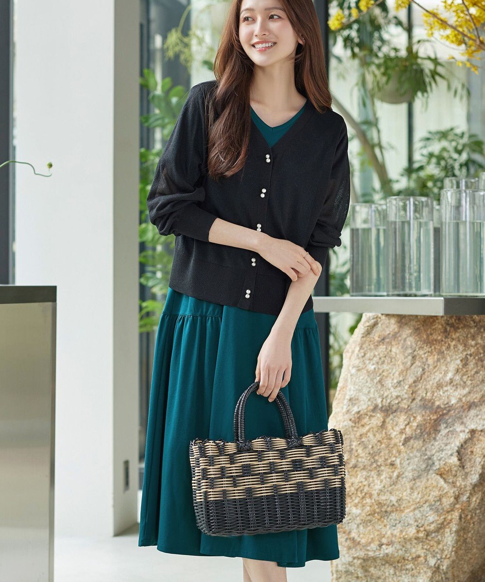 Tiaclasse 「サマさまカットソー」サイドティアードワンピース 