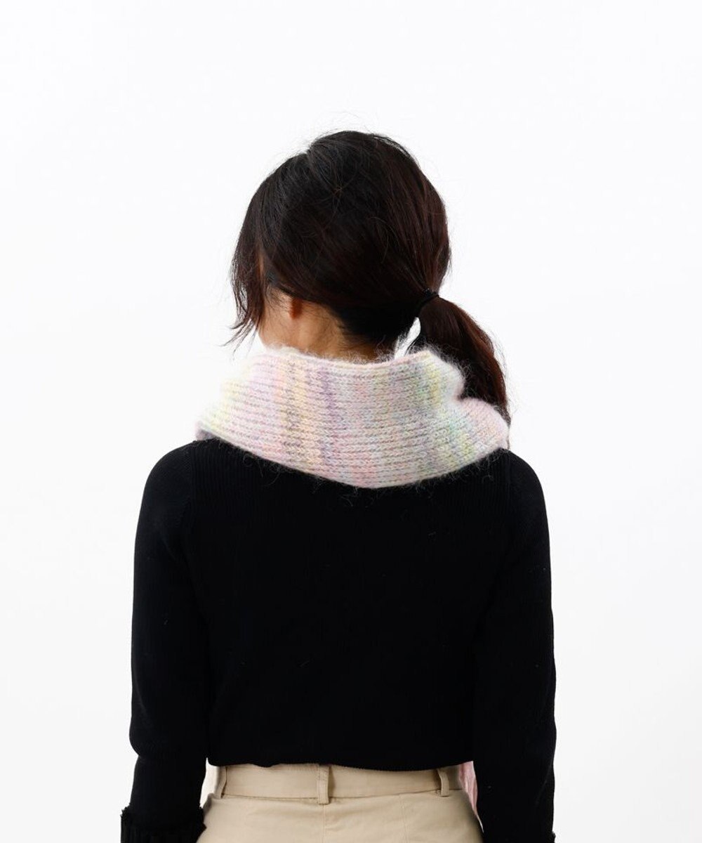 AURORA 【 LANVIN en Bleu （ランバン オン ブルー）】モコモコロングニットマフラー(WASH) 