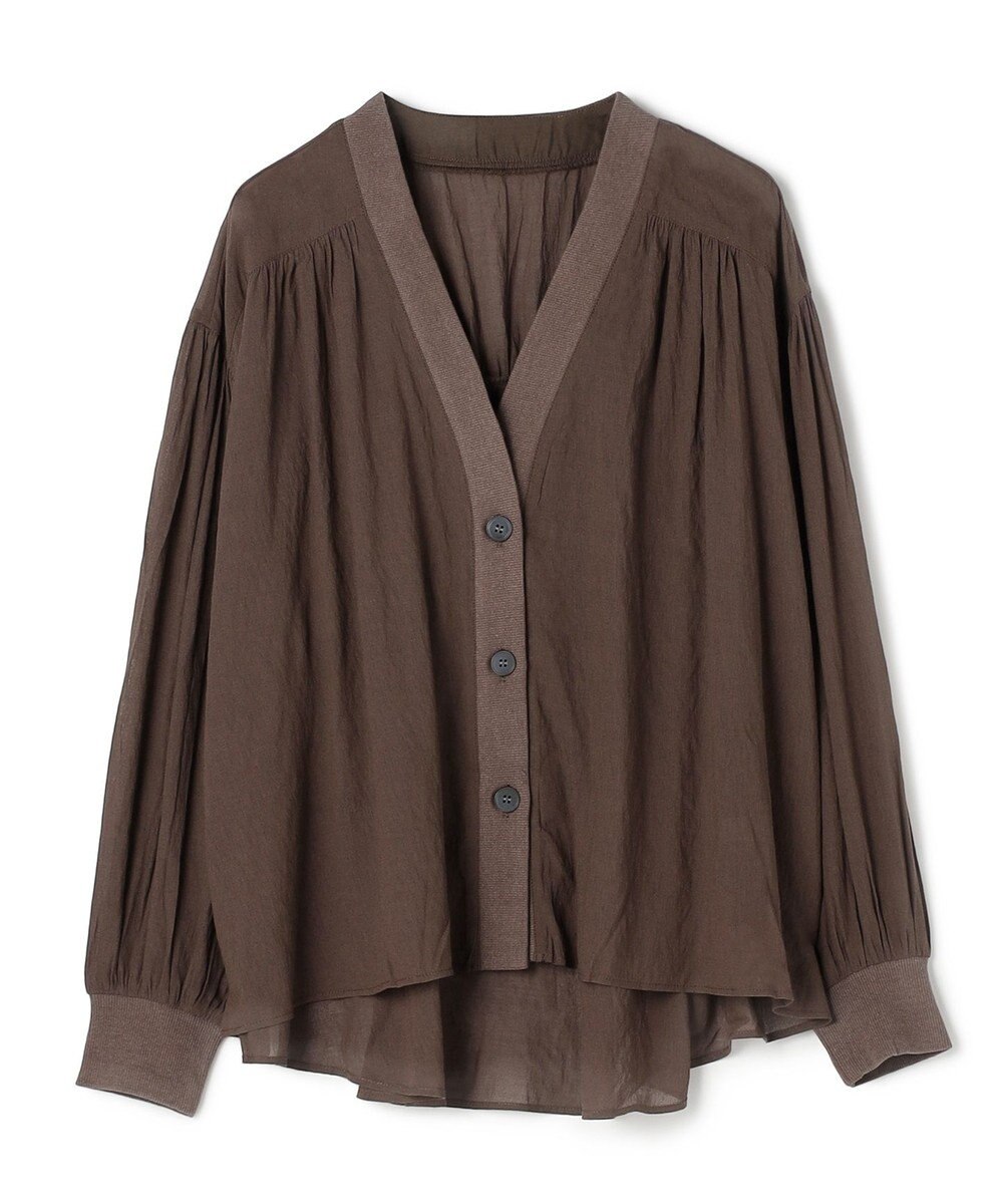 UNFILO シアーシャツ カーディガン 