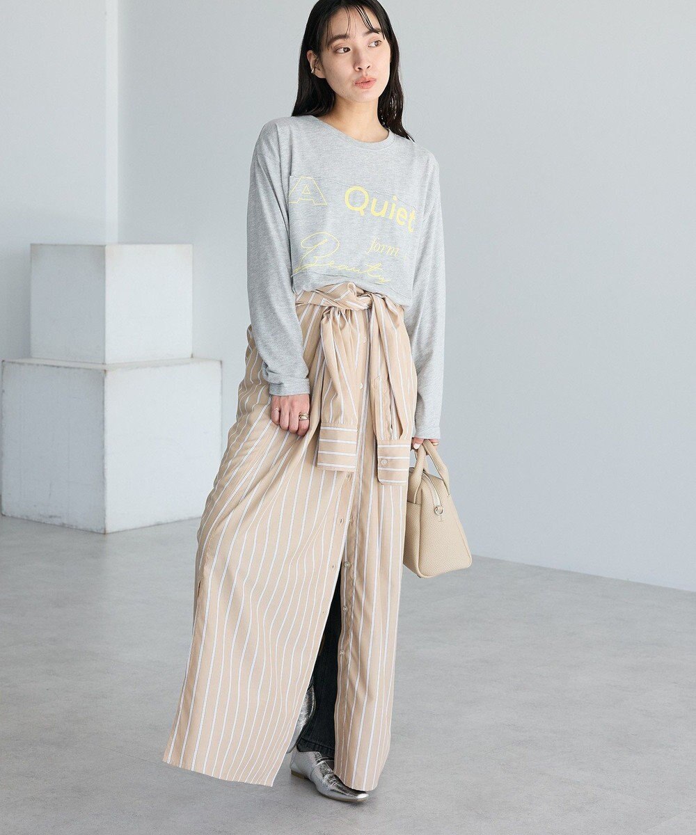 CRAFT STANDARD BOUTIQUE ストライプシャツワンピース 