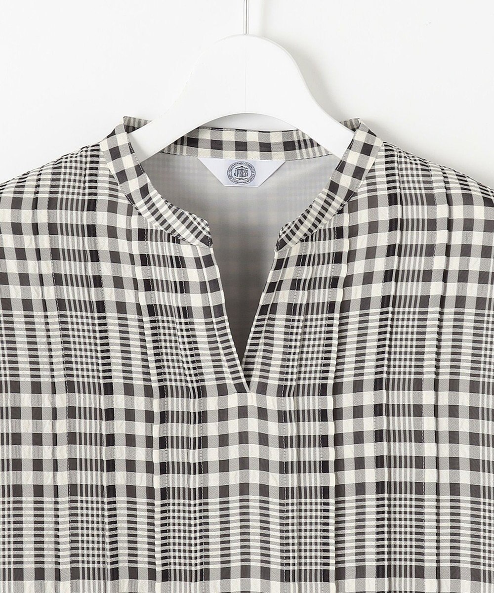 J.PRESS LADIES 【WEB限定カラーあり・洗える】シアーチェック カットソー 