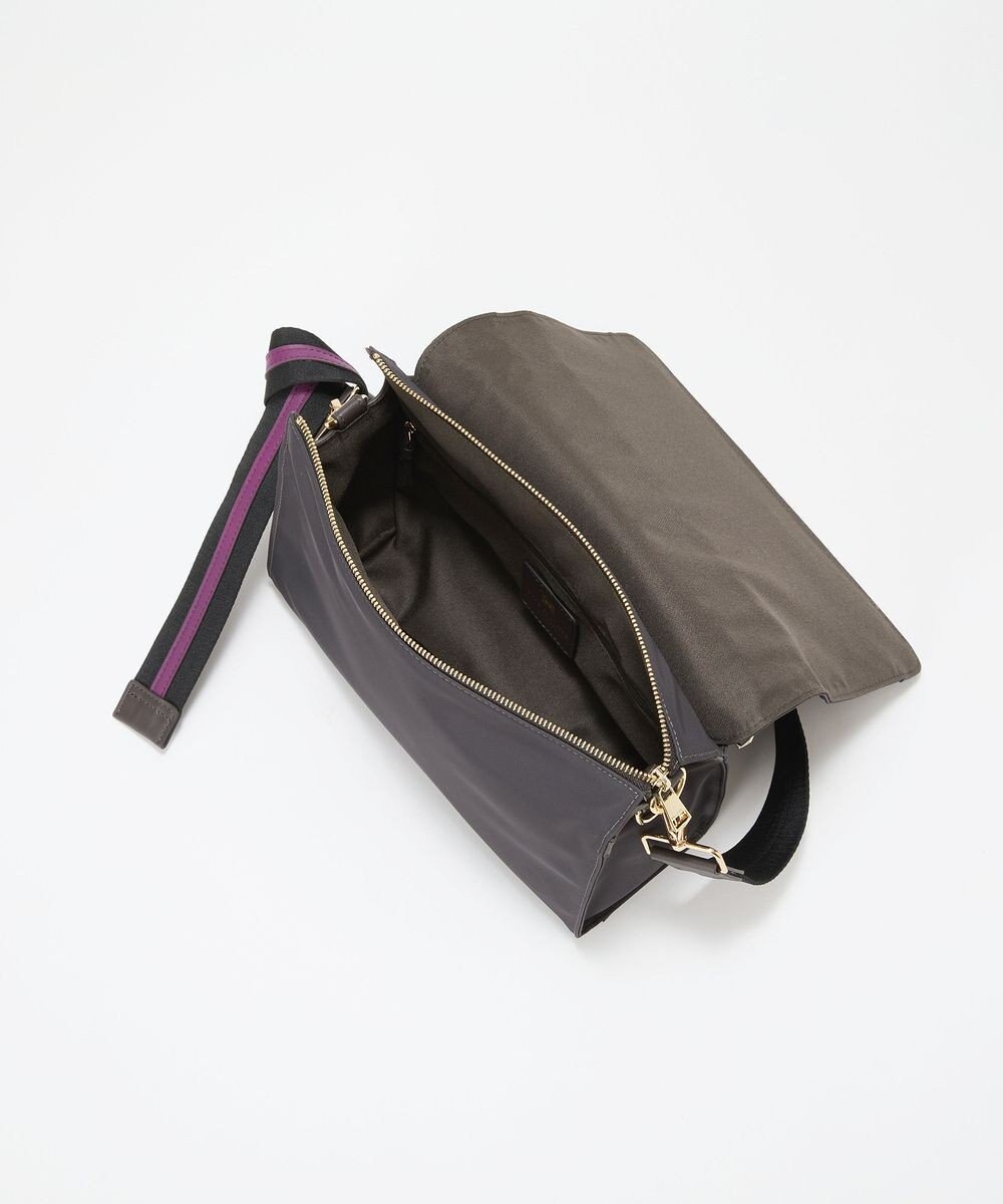 TOPKAPI 【TREASURE TOPKAPI】ナイロン ストライプ ベルト フラップ ショルダー バッグ 