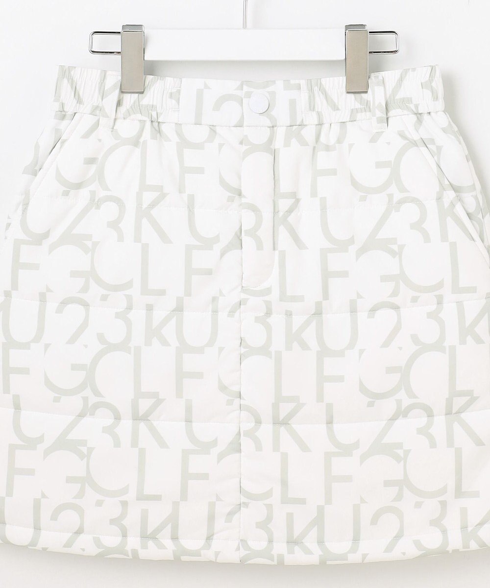 23区GOLF 【WOMEN】中綿ロゴプリントスカート 