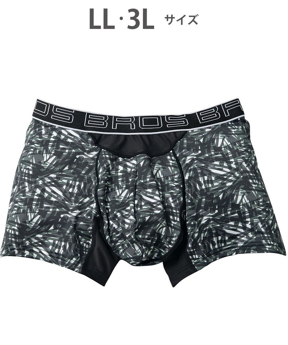 WACOAL MEN ボクサーパンツ 風が通ってムレ軽減。 ダブルエアスルータイプ 吸汗速乾 前閉じ GT3910 /ブロス バイ ワコールメン 