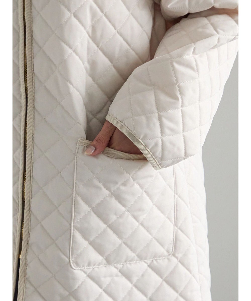 Te chichi キルティングミドルコート 