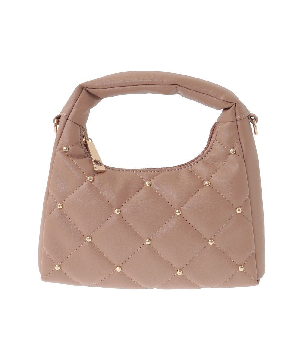 earth music&ecology スタッズキルトバッグ 