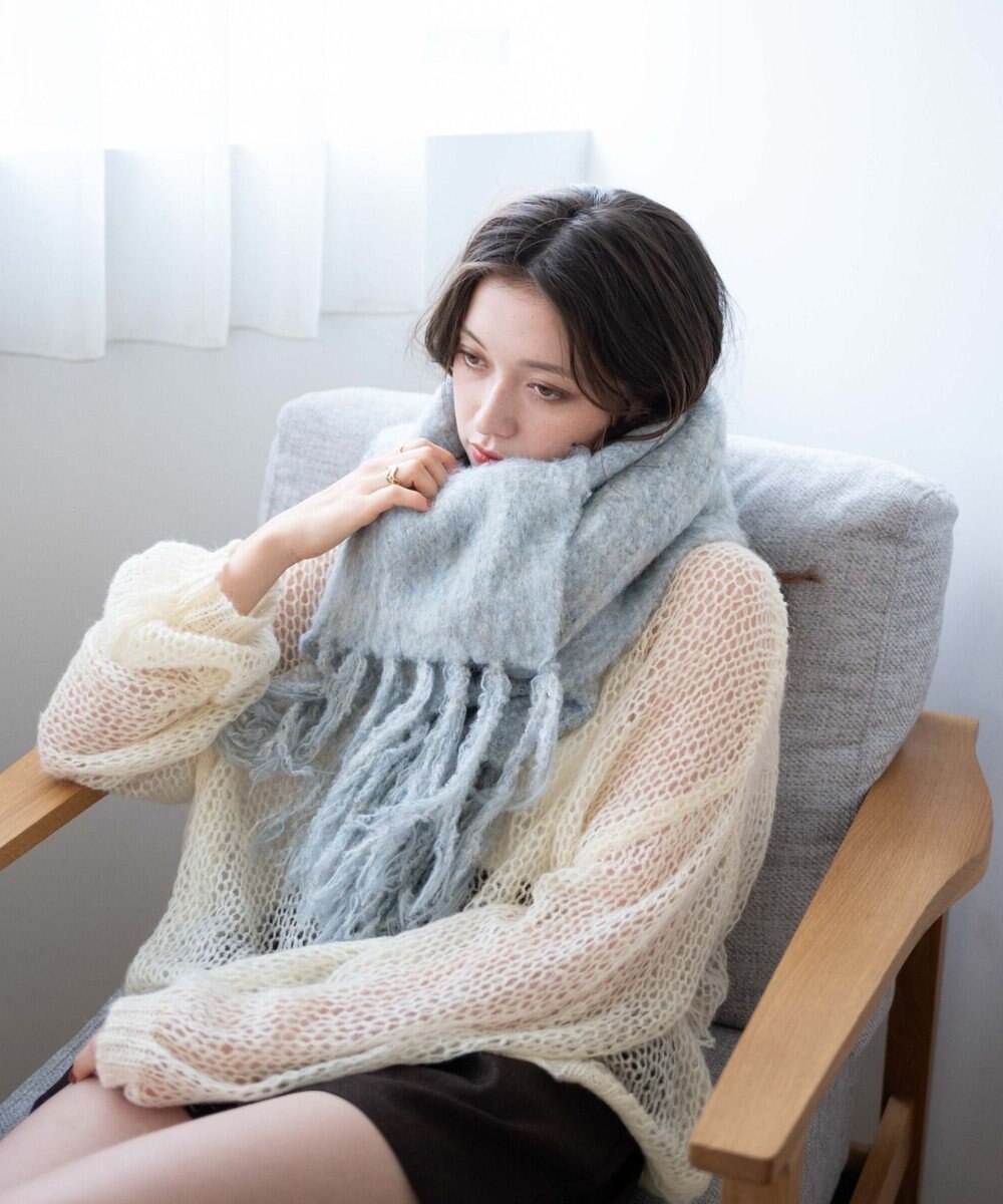 WEGO ブークレニットロングマフラー 