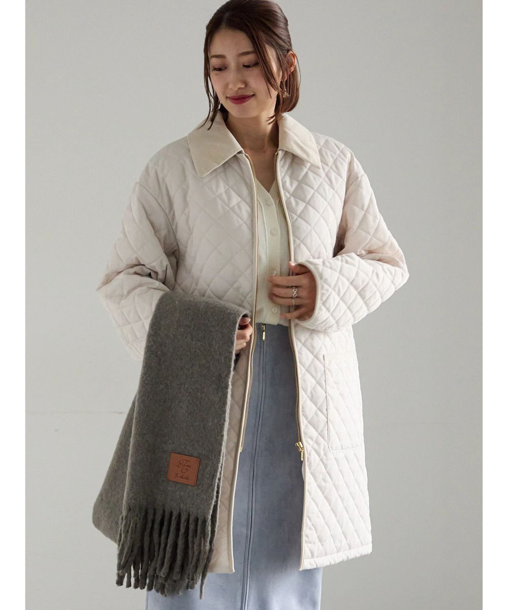 Te chichi キルティングミドルコート 