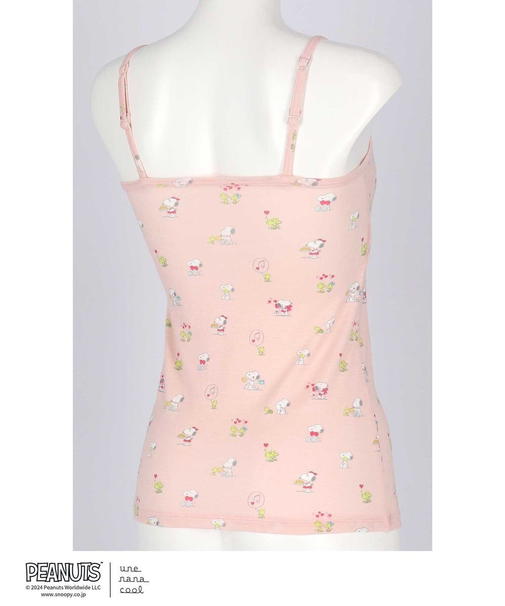 une nana cool 【スヌーピー】PEANUTS × une nana cool カップ付きキャミソール SNOOPY 