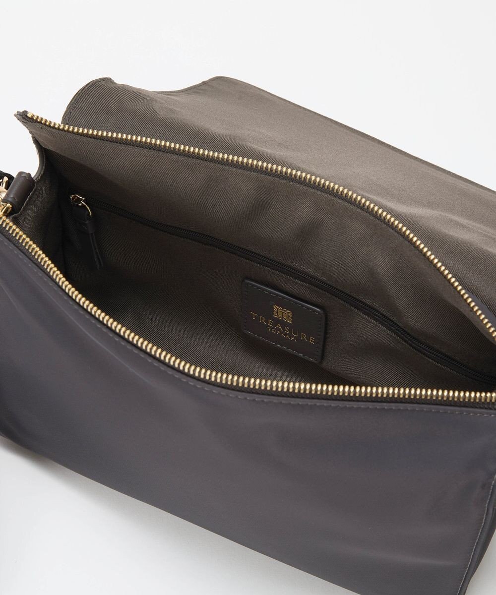 TOPKAPI 【TREASURE TOPKAPI】ナイロン ストライプ ベルト フラップ ショルダー バッグ 