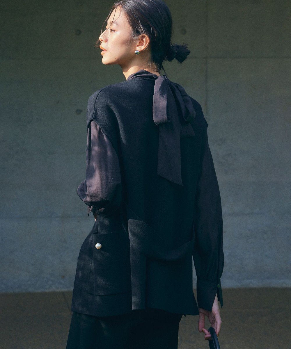 UNFILO 【VERYコラボ】パールボタンニットジレ 