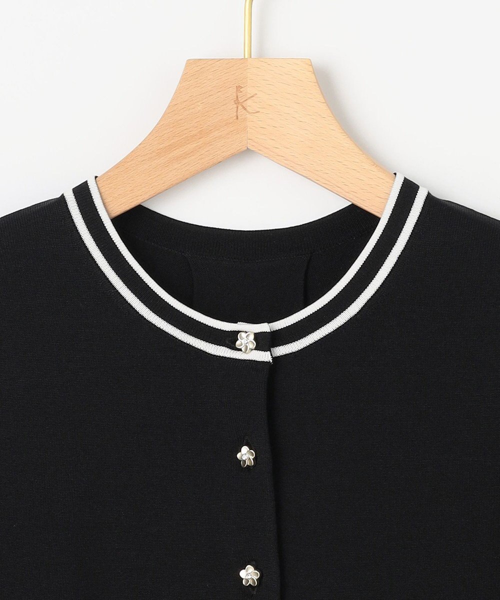 組曲 フラワーメタル ニット カーディガン 