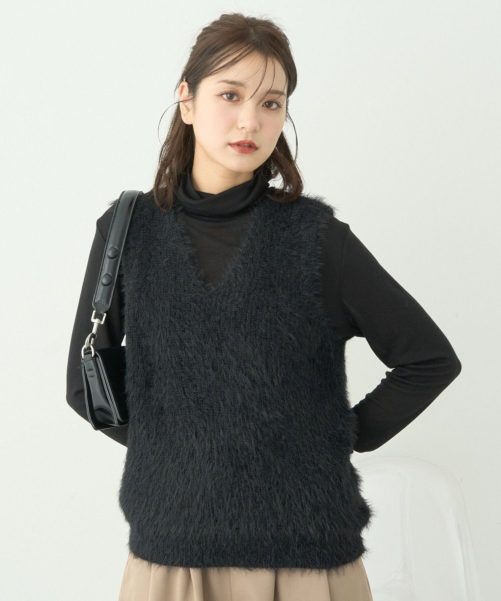 earth music&ecology シャギーベスト 