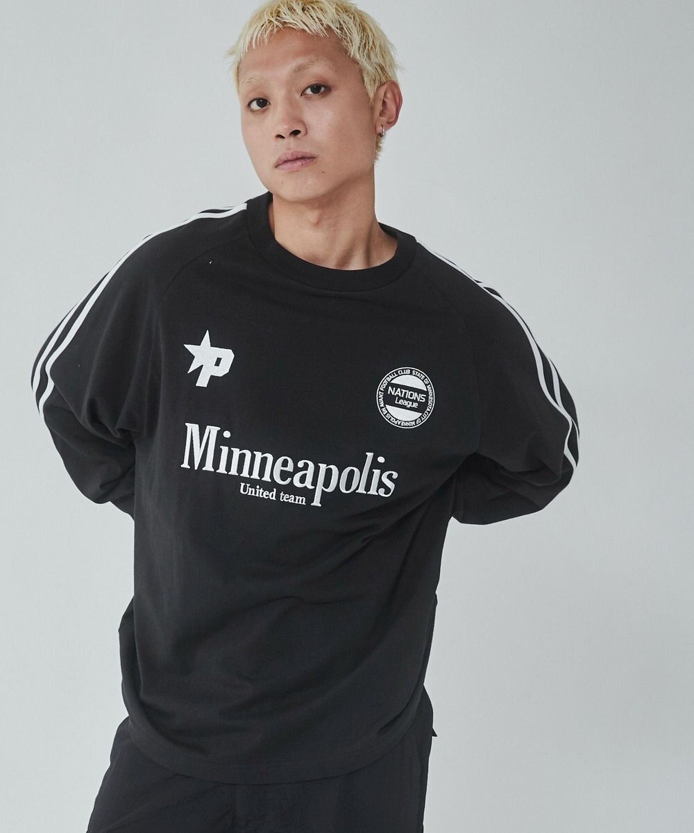 WEGO 【ユニセックス着用ITEM】ラインゲームロゴT（LS） 