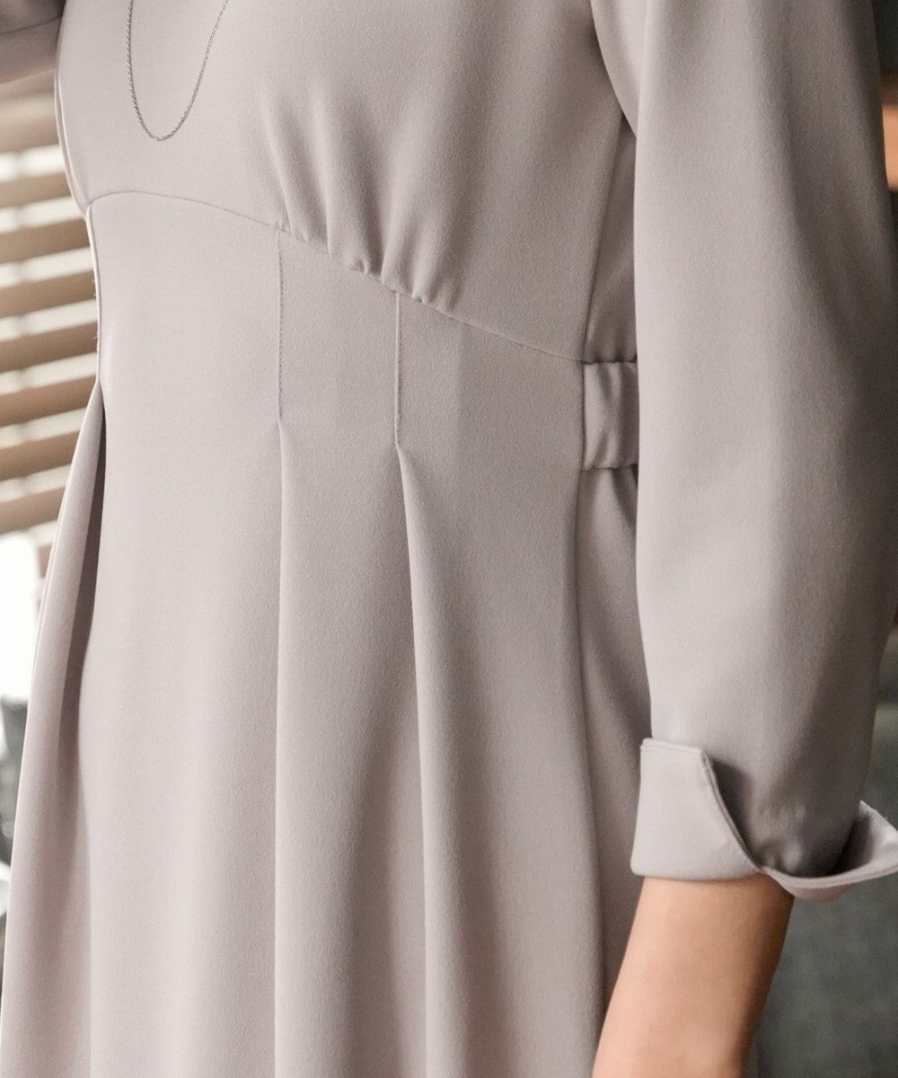 Tiaclasse 【洗える】ハイストレッチジョーゼットワンピース 