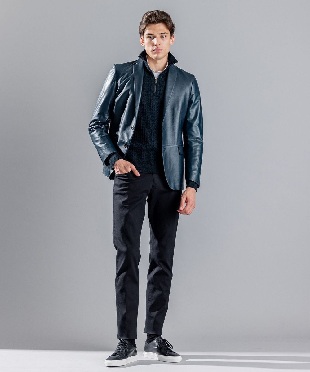 JOSEPH HOMME 【WEB限定】ヴィスコースリンクス　ハーフジップニット 