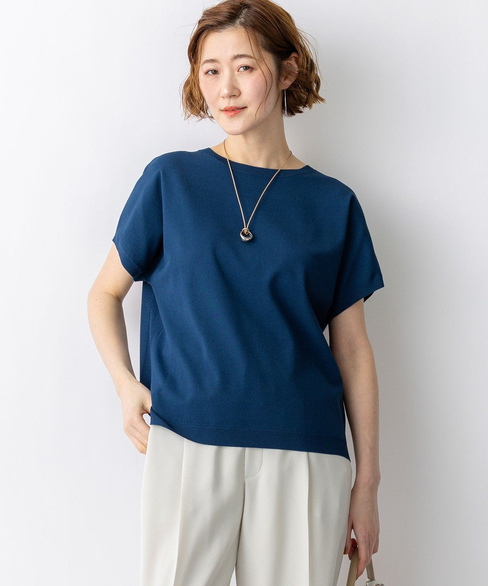 23区 【先行予約】レーヨンポリエステルストレッチ プルオーバー ニット 