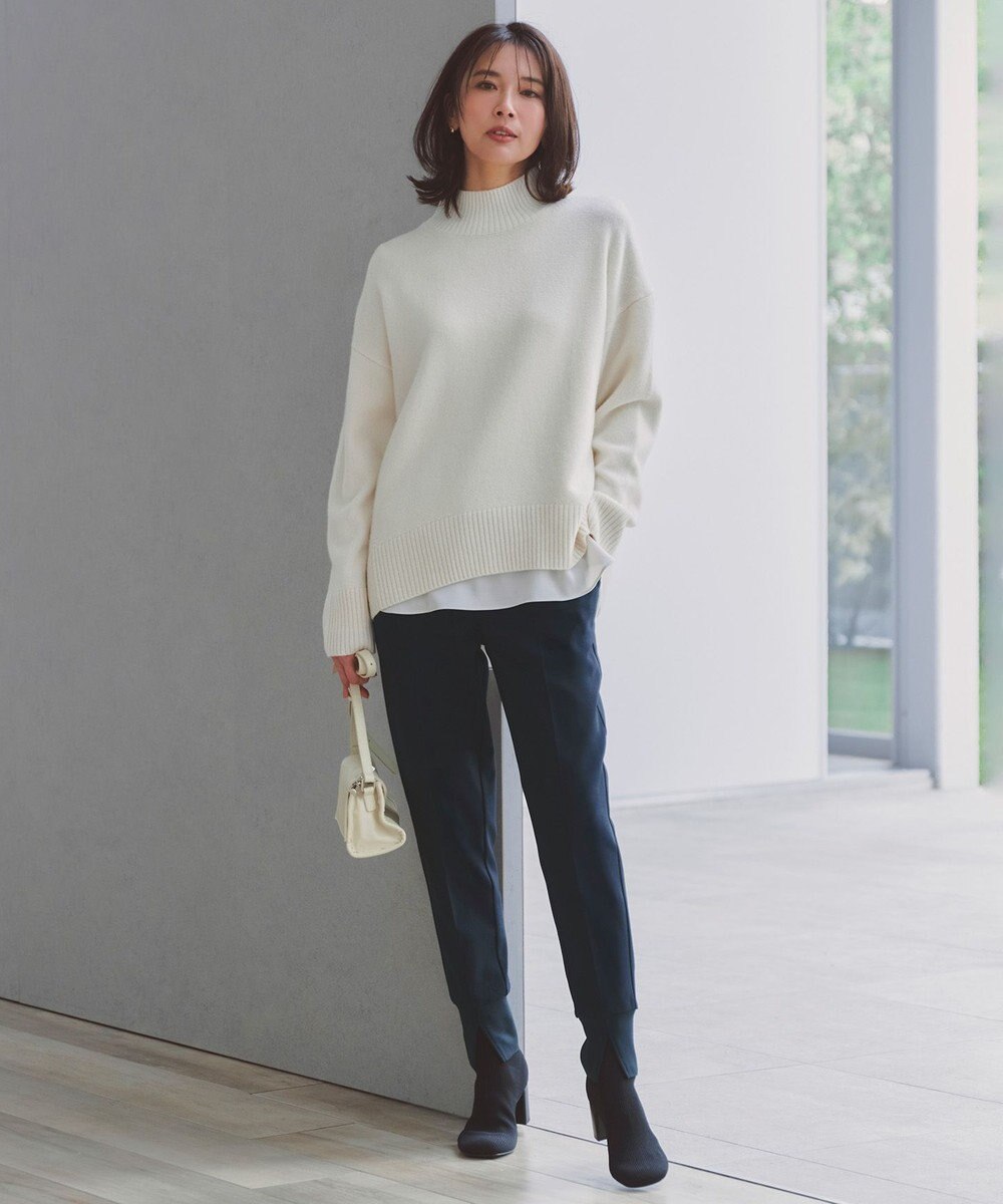 UNFILO L カシミヤブレンド ハイネックニット 