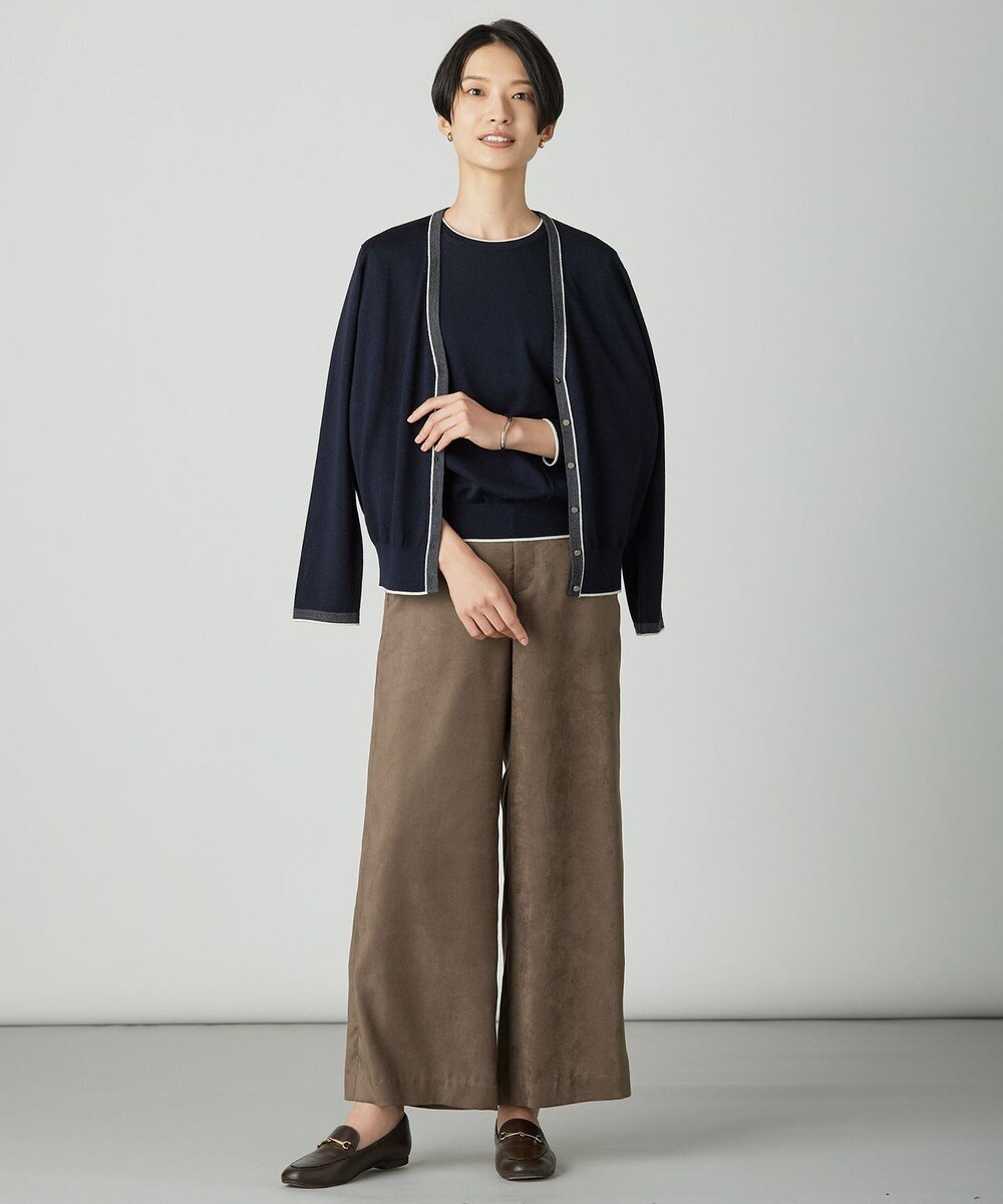 J.PRESS LADIES トリムツイン ニット 