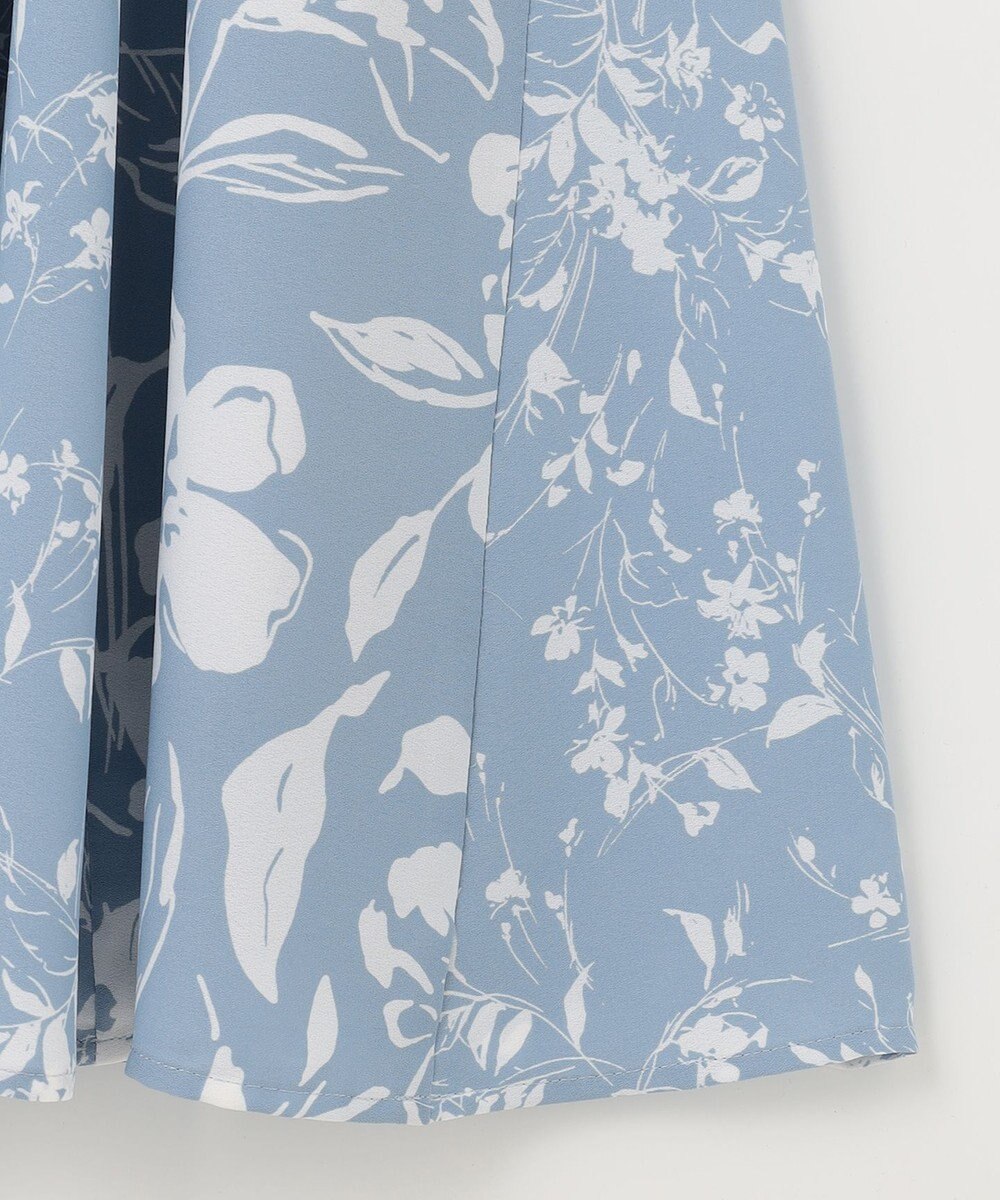 自由区 【XSサイズ～/洗える】グラデーションフラワープリントマーメイドライン スカート 