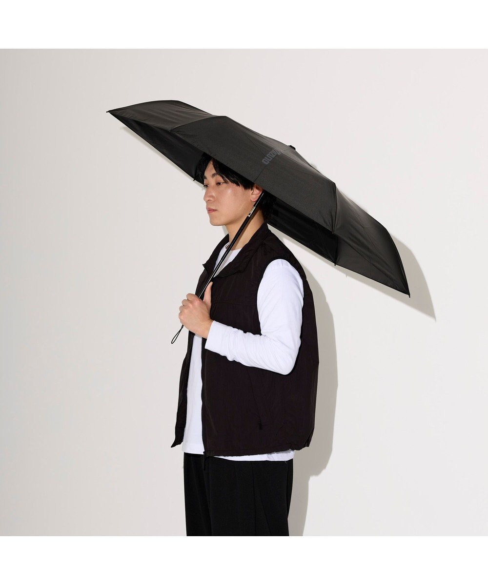 MOONBAT 【WEB限定】MIZUNO  (ミズノ) BIGロゴ 無地 日傘 折りたたみ傘 自動開閉 1プッシュ パラソル 晴雨兼用 軽量 一級遮光 遮熱効果 遮光率100% UV遮蔽100% 