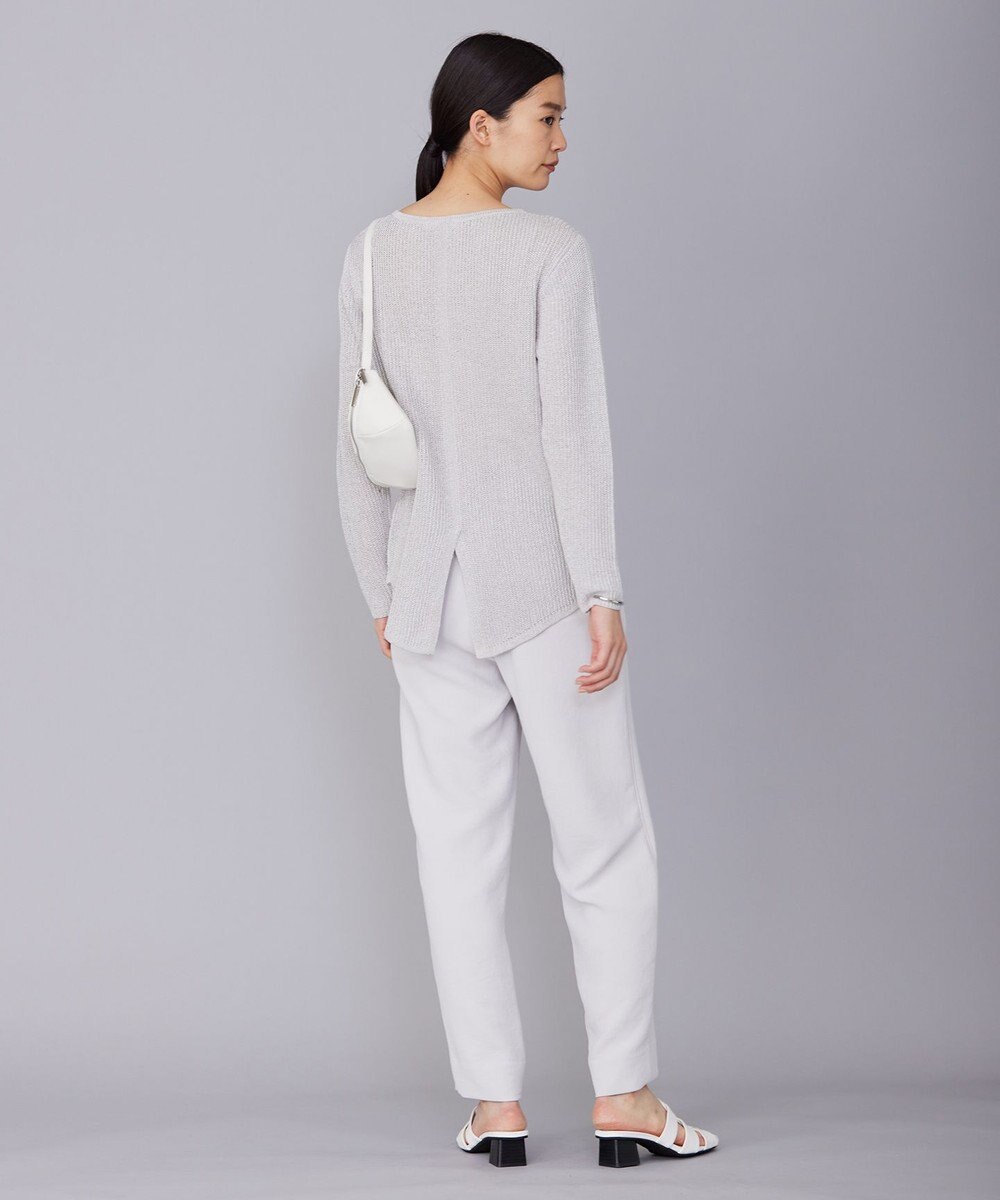 ICB 【WEB限定カラーあり・洗える】ペーパーブレンドシャインニット プルオーバー 