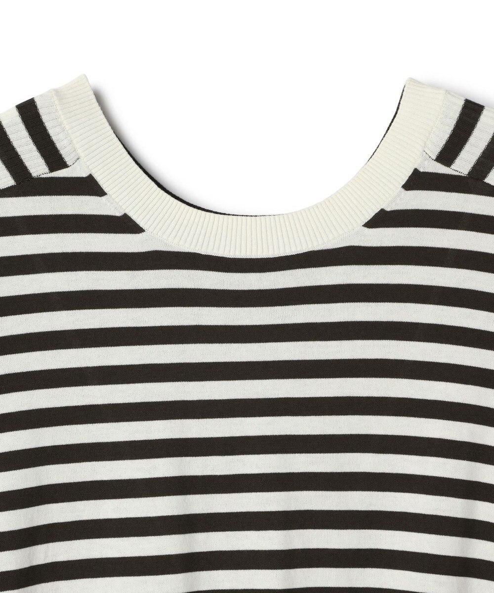 BEIGE， JULIE / コットンシルク 2WAY半袖ニット 