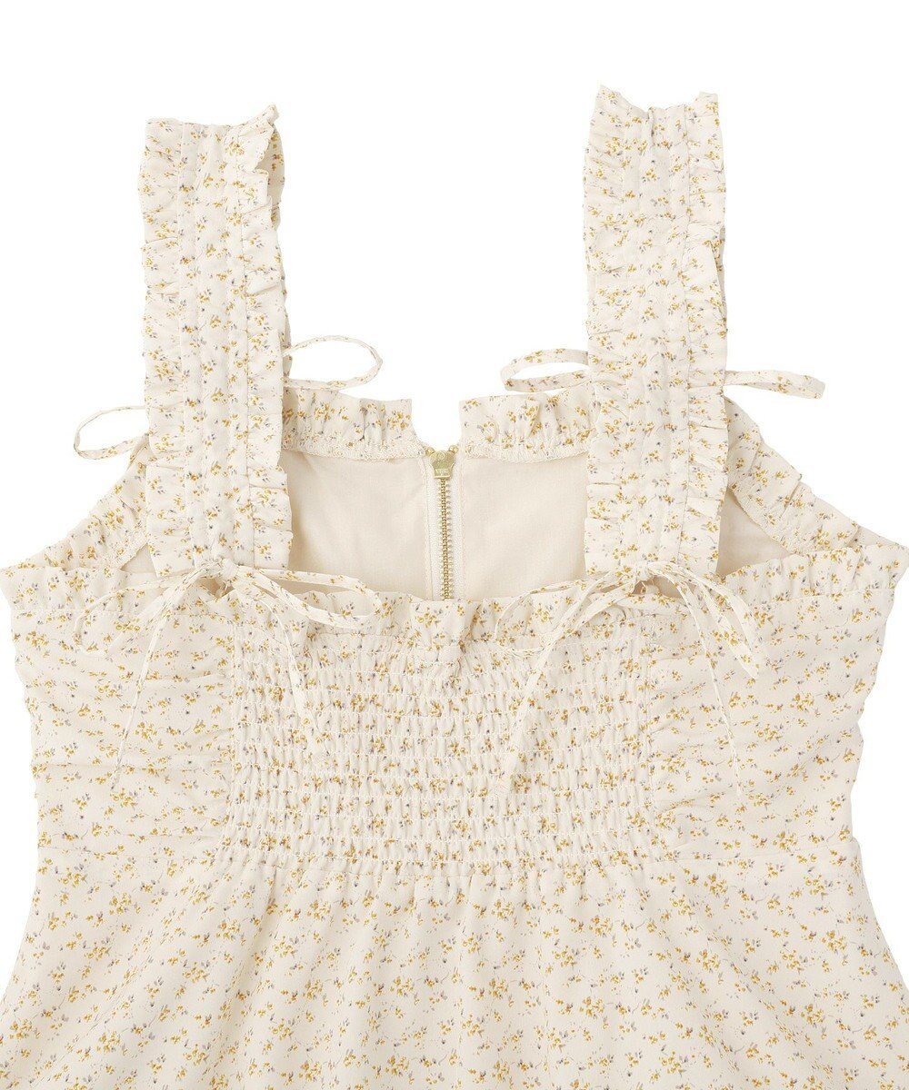 earth music&ecology フラワーペプラムビスチェ 