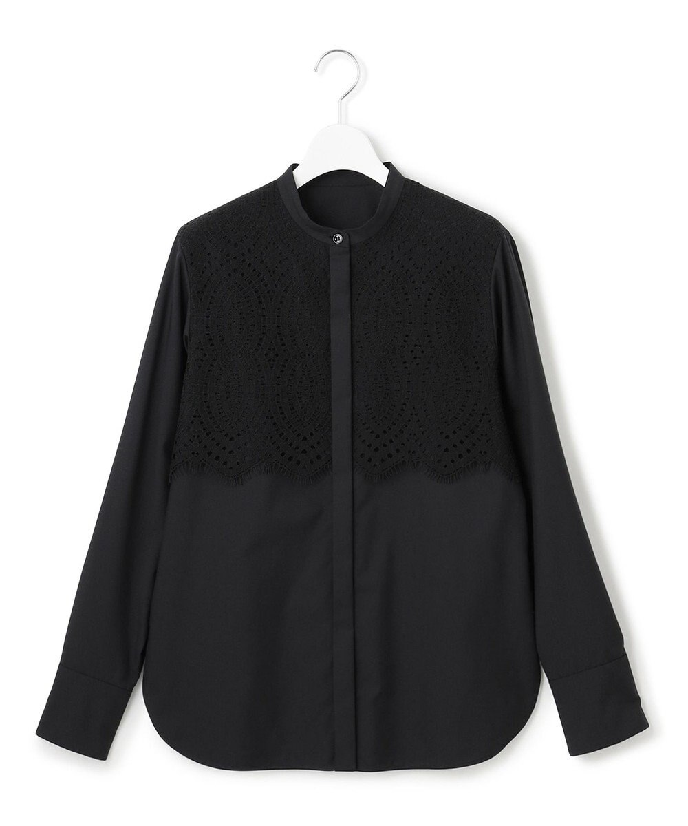 ICB L 【洗える】 レースコンビブラウス 