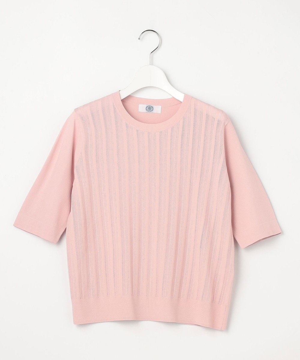 J.PRESS LADIES Rayon Elite Stretch クルーネック ニット 