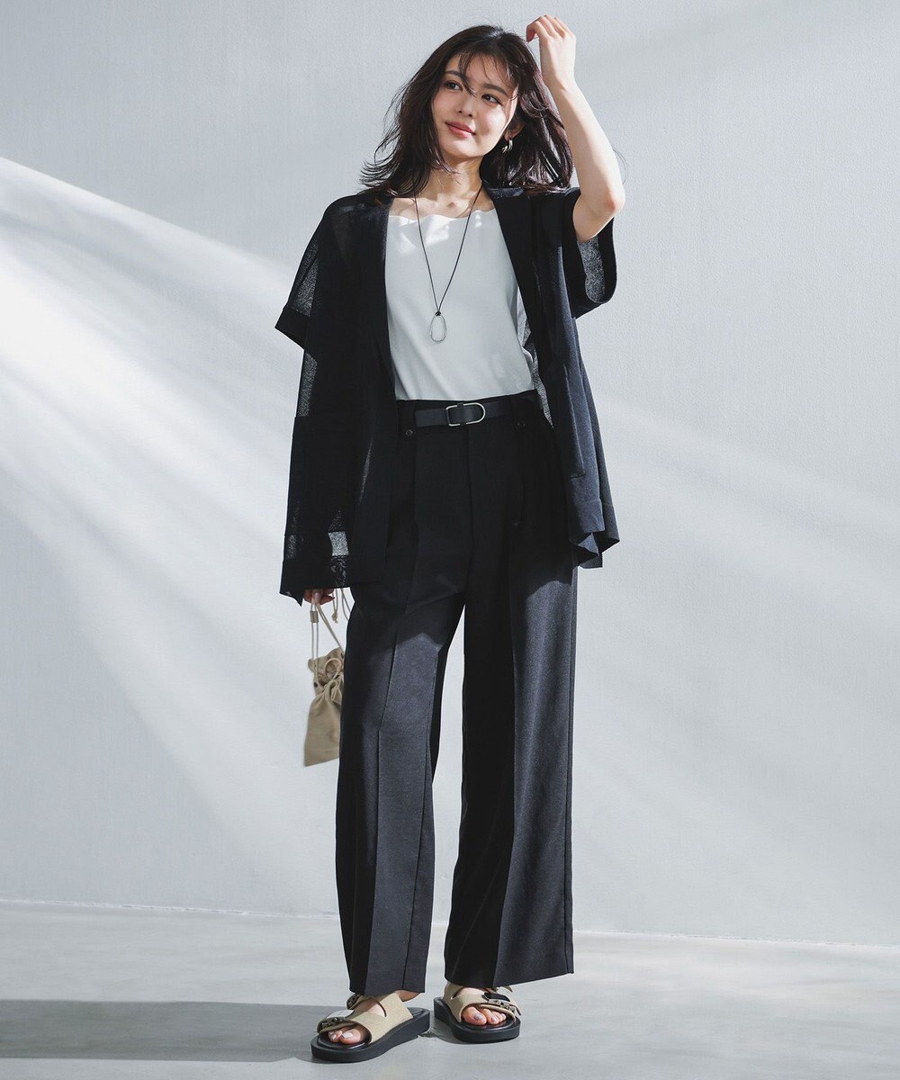 UNFILO [新色追加/WEB限定カラー]スゴ機能美ニット スクエア キャミソール 