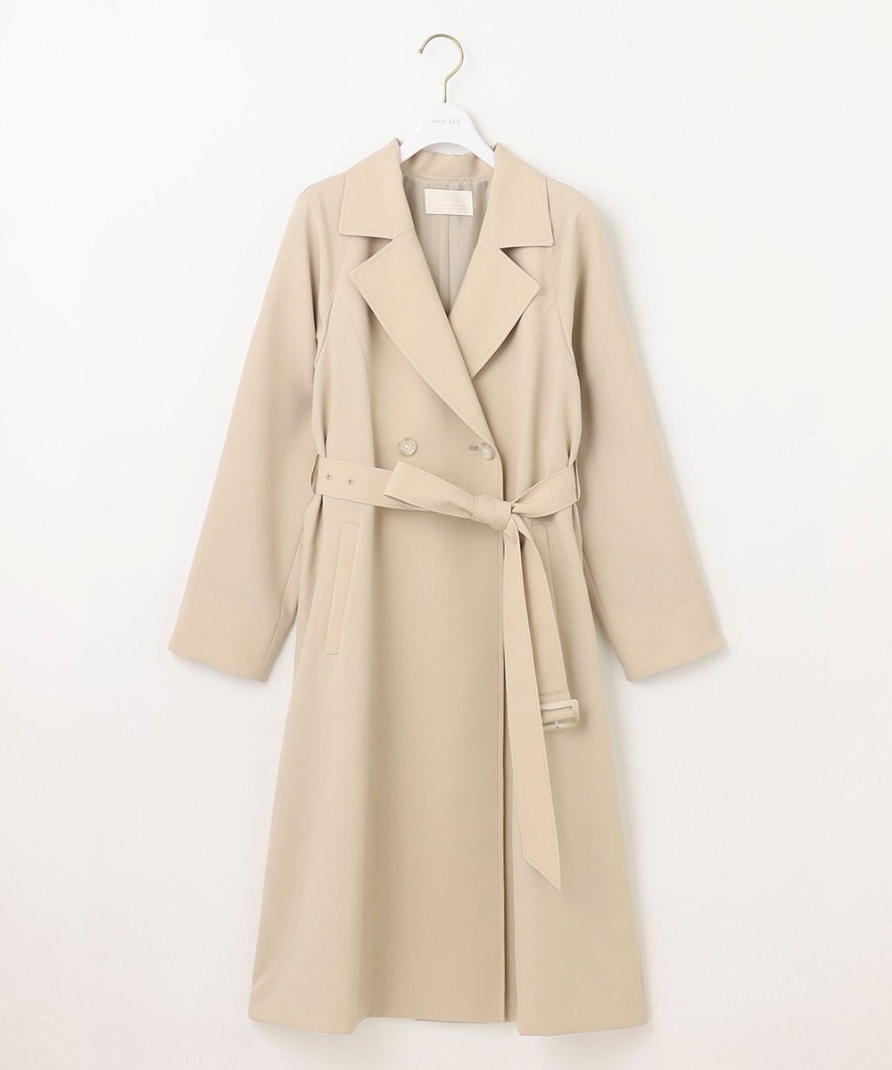 ANY SIS 【洗える】ライトミディトレンチ コート 