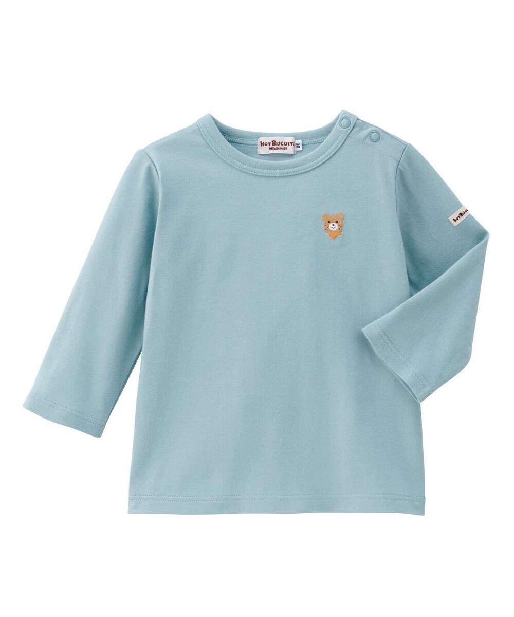 MIKI HOUSE HOT BISCUITS 長袖Tシャツ＆お食事スタイセット【BOX付き】 