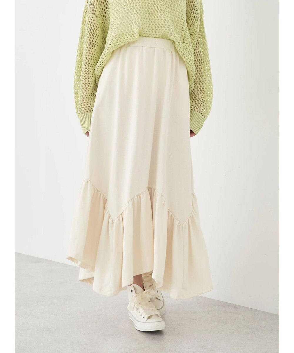 earth music&ecology ウラケ裾フリルスカート 